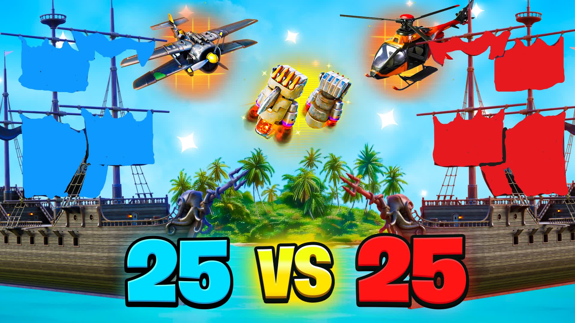 💀 PIRATE WARS 💀 RED VS BLUE 🔴🔵