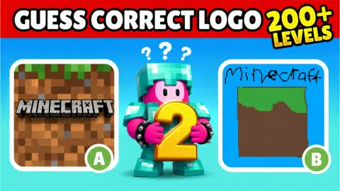 BLOCK  2 GUESS THE LOGO  [+200 LEVELS] Fortnite FALL GUYS map