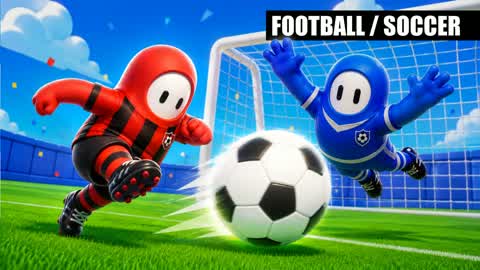 SUPER SOCCER BEAN [FOOTBALL] 🖐️WORLDCUP Fortnite FALL GUYS map