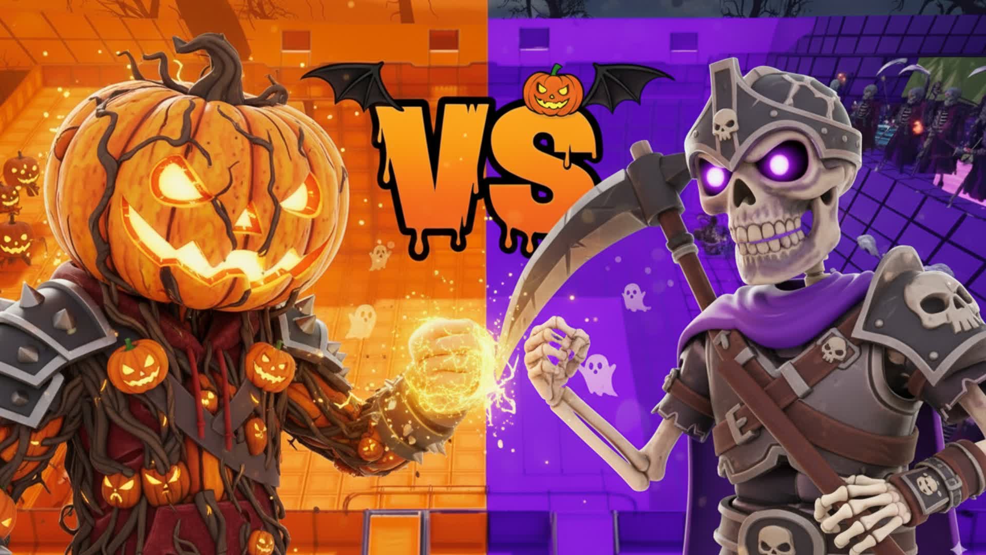 HALLOWEEN 🎃ORANGE🎃 VS 💀PURPLE💀