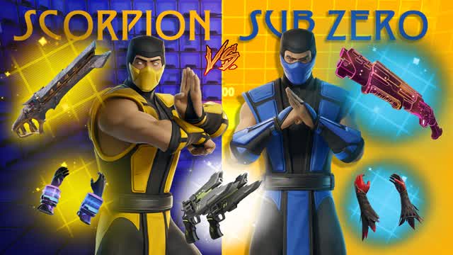 SCORPION VS SUB ZERO 🟡 🔵