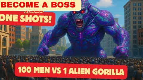 100 MEN VS 1 GORILLA Tilted Boss Battle