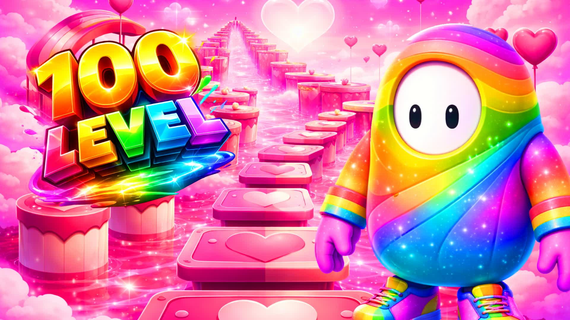 🌈 FALL GUYS 100+ OBBY PARKOUR