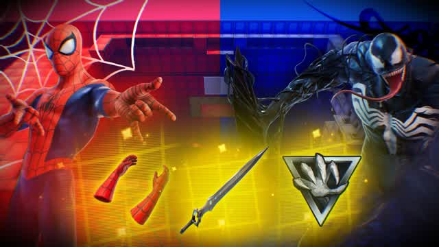 SPIDER-MAN VS VENOM RED VS BLUE 🔴🔵