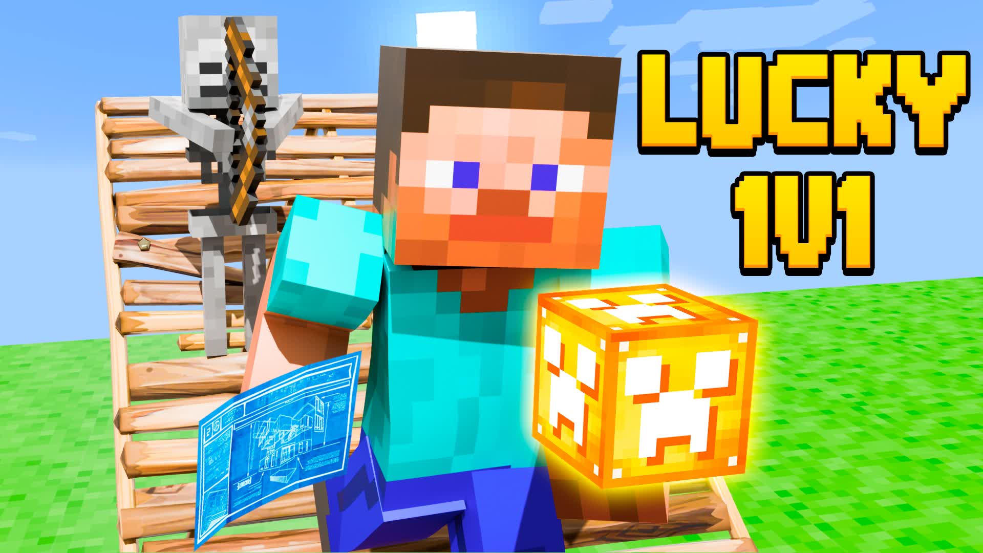 1V1 LUCKY BLOCK CRAFT