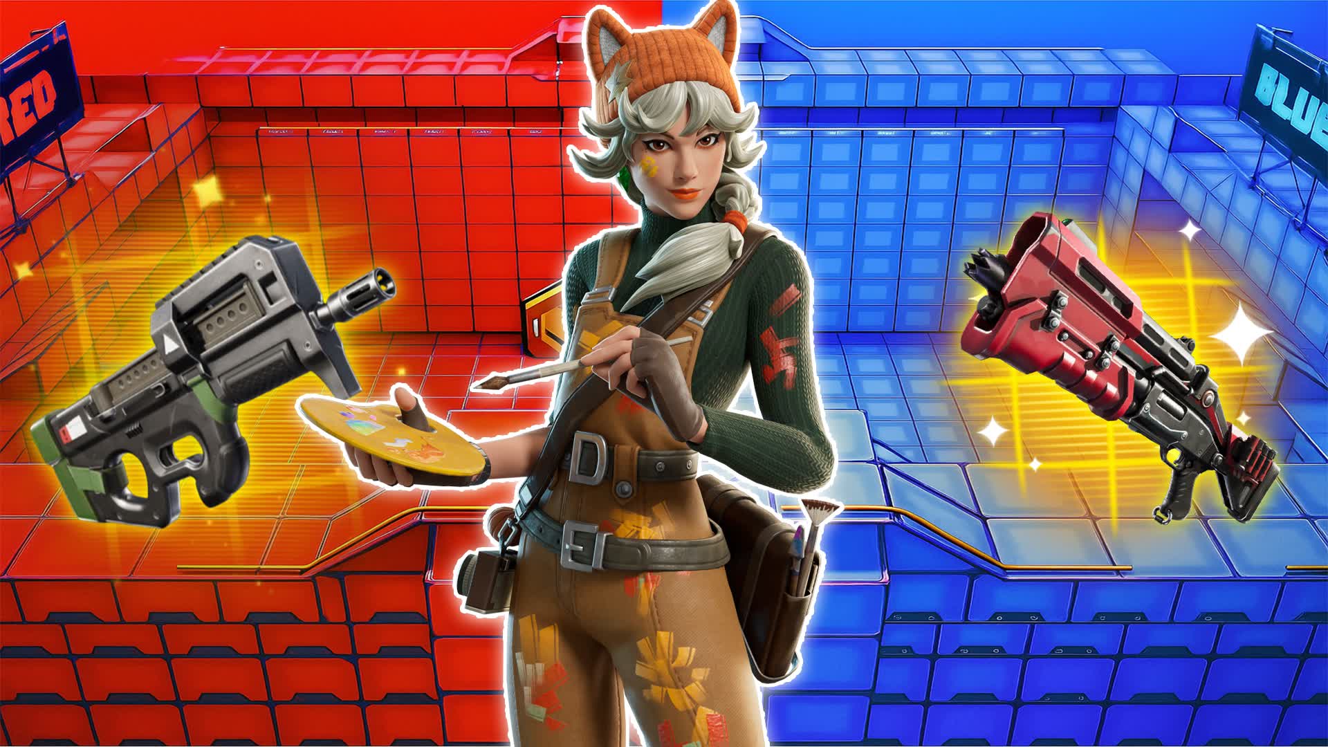 MEGA Red vs blue  🔴 🔵   PR0S