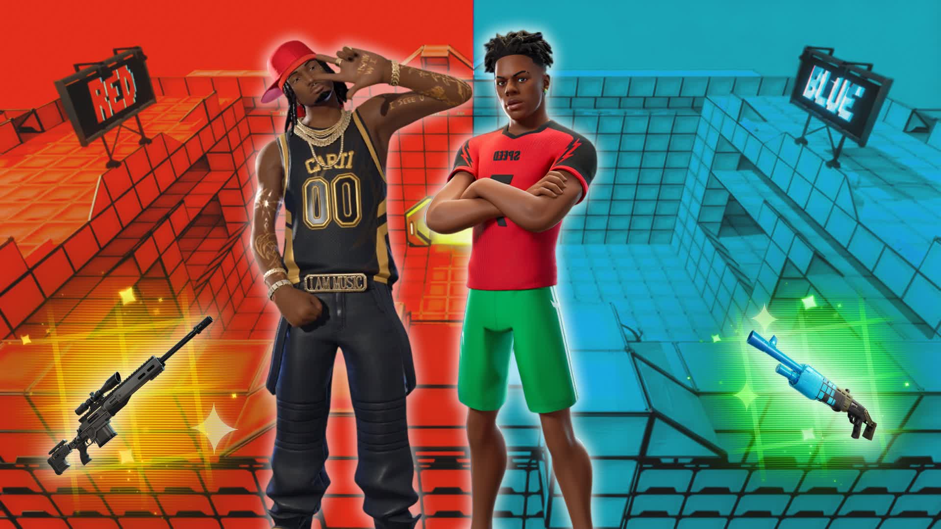 COOL RED VS BLUE 🔴🔵 BATTLE