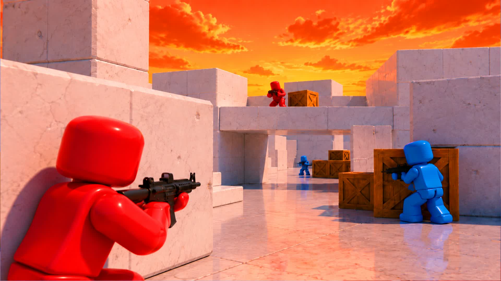 RED VS BLUE 🟥🟦 RIVAL DEATHMATCH