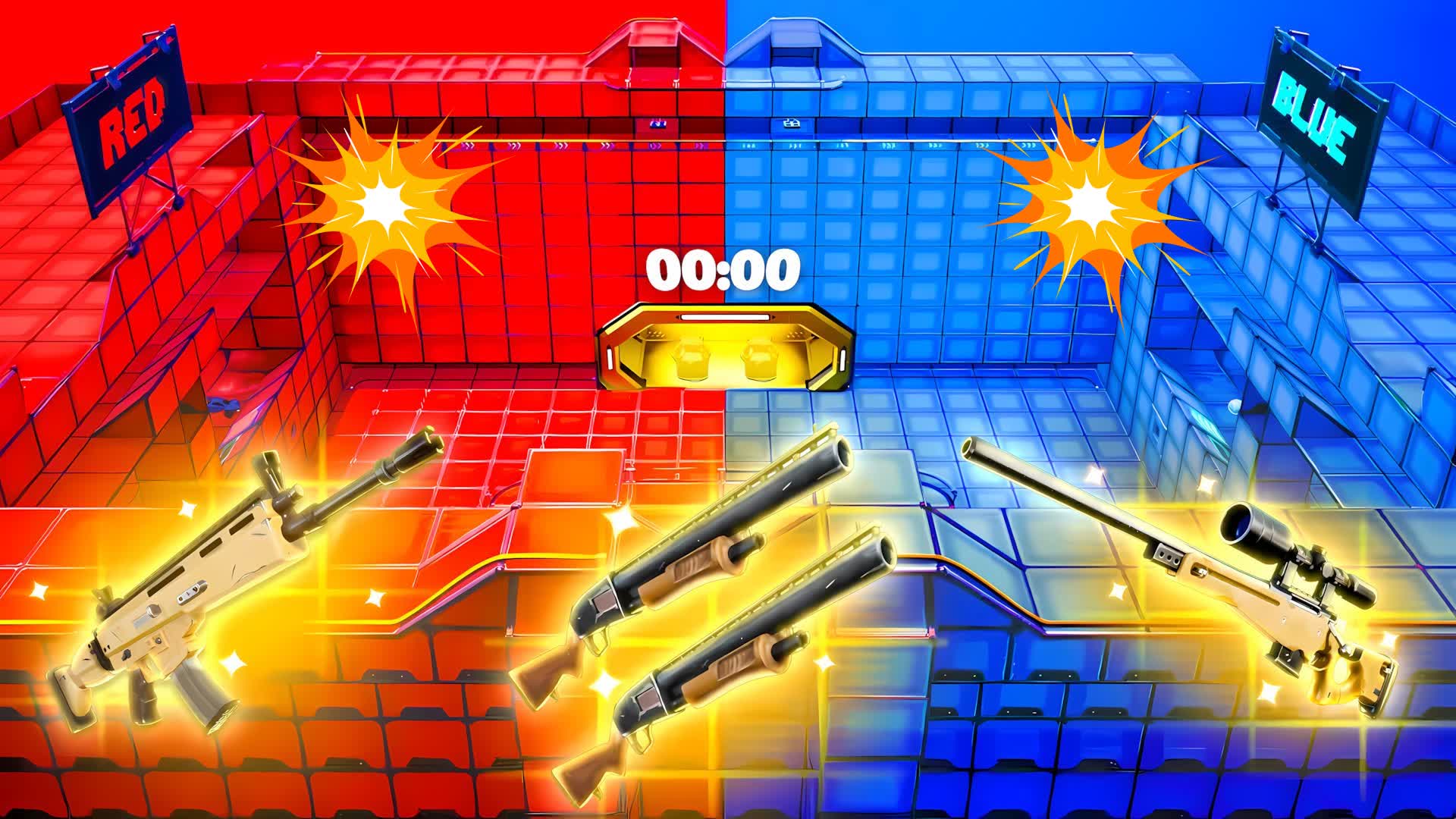 MEGA ULTRA RED VS BLUE 🔴🔵