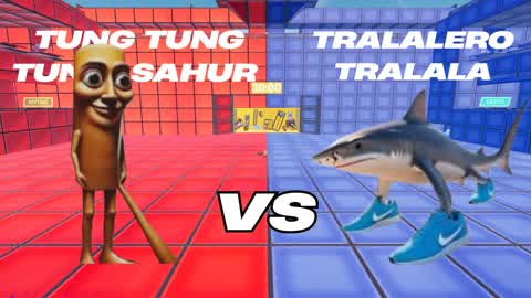 TUNG SAHUR VS TRALALERO 🔴🔵