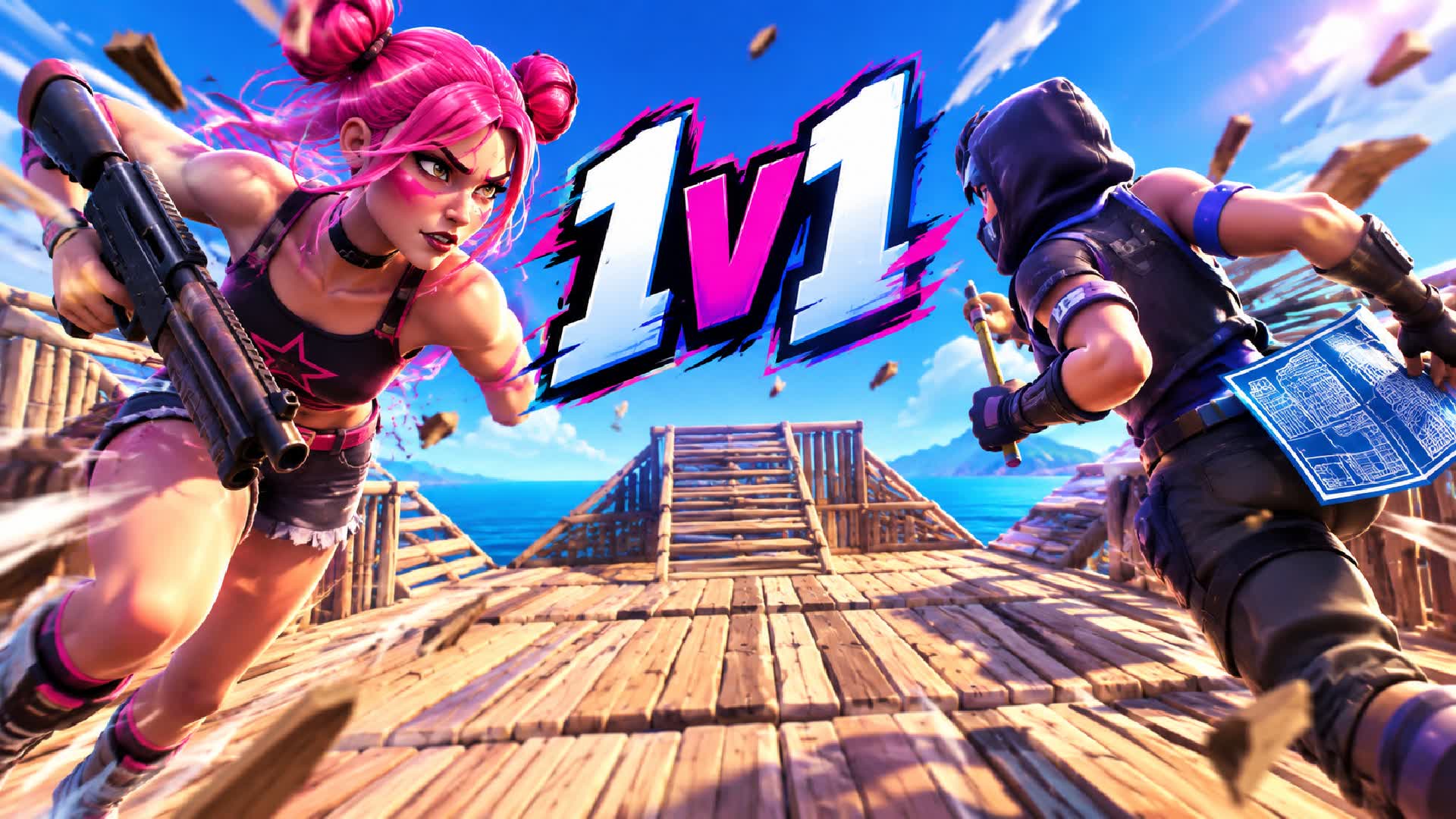 1V1 BUILD FIGHT by DZIEDZIC