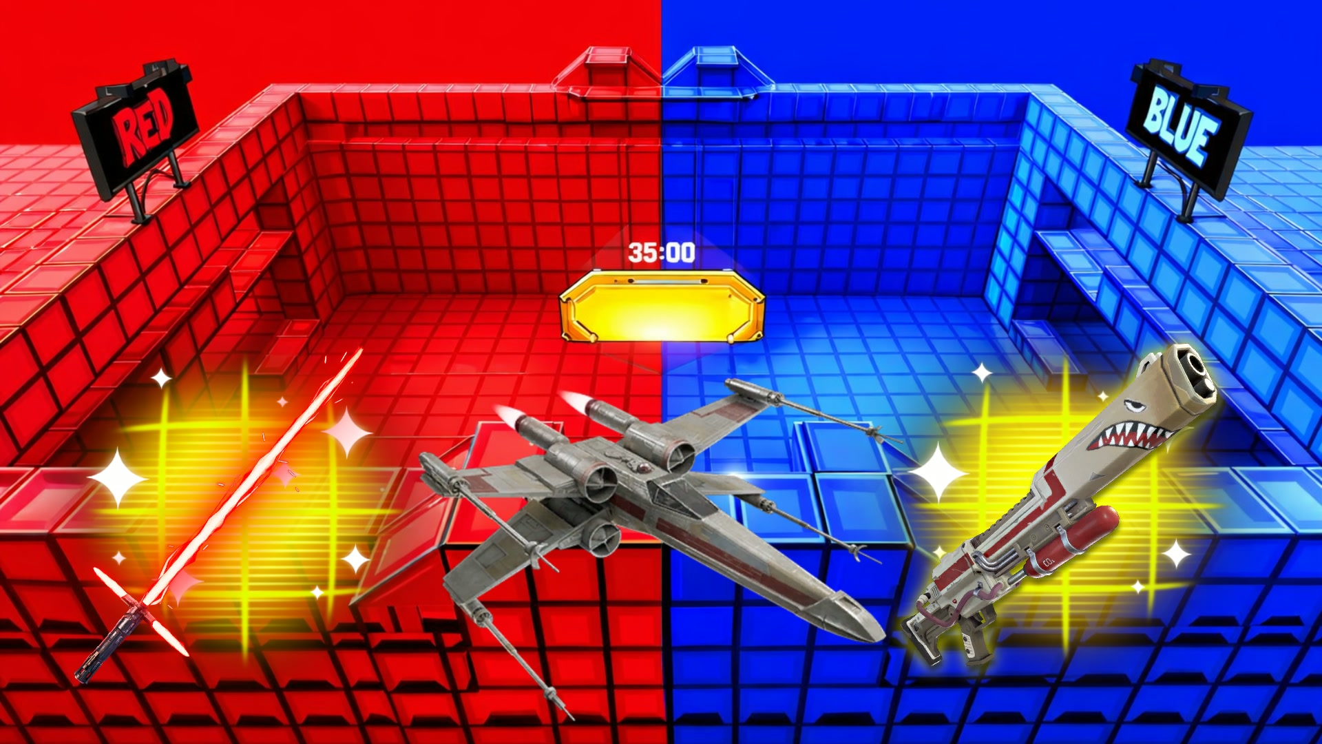 STAR WARS RED VS BLUE CARS & ALL GUNS 0000-4888-2506 by matiseeq ...