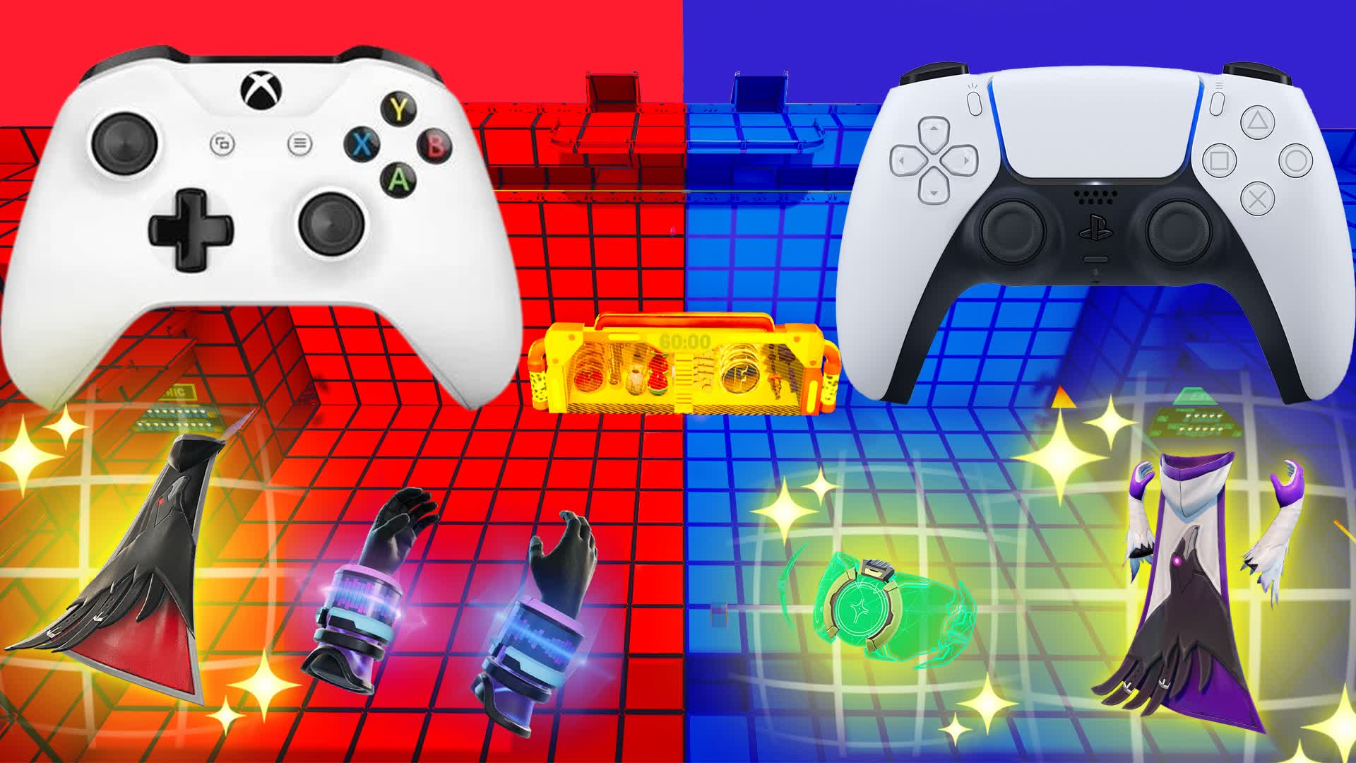 XBOX VS PS5🏆SUPERHERO RED VS BLUE 🔴🔵