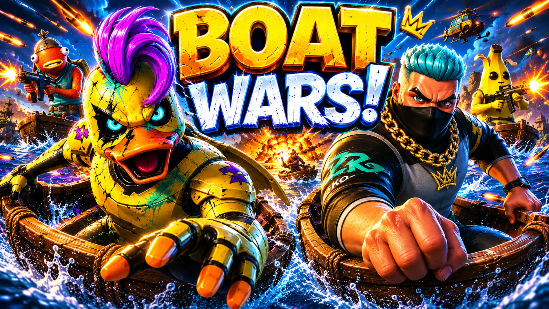 BOAT WARS! 🚤 RELOAD FFA • 40 PLAYERS