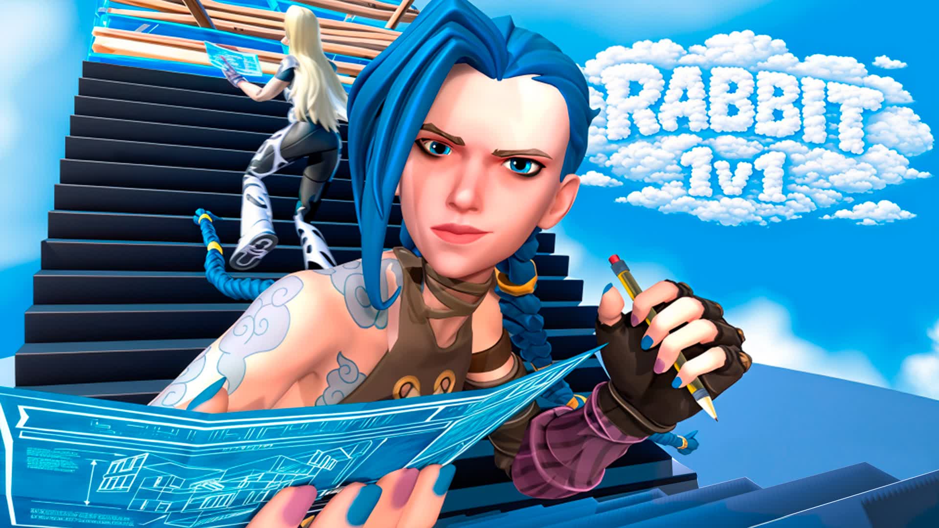 RABBIT 1V1 - fortnite