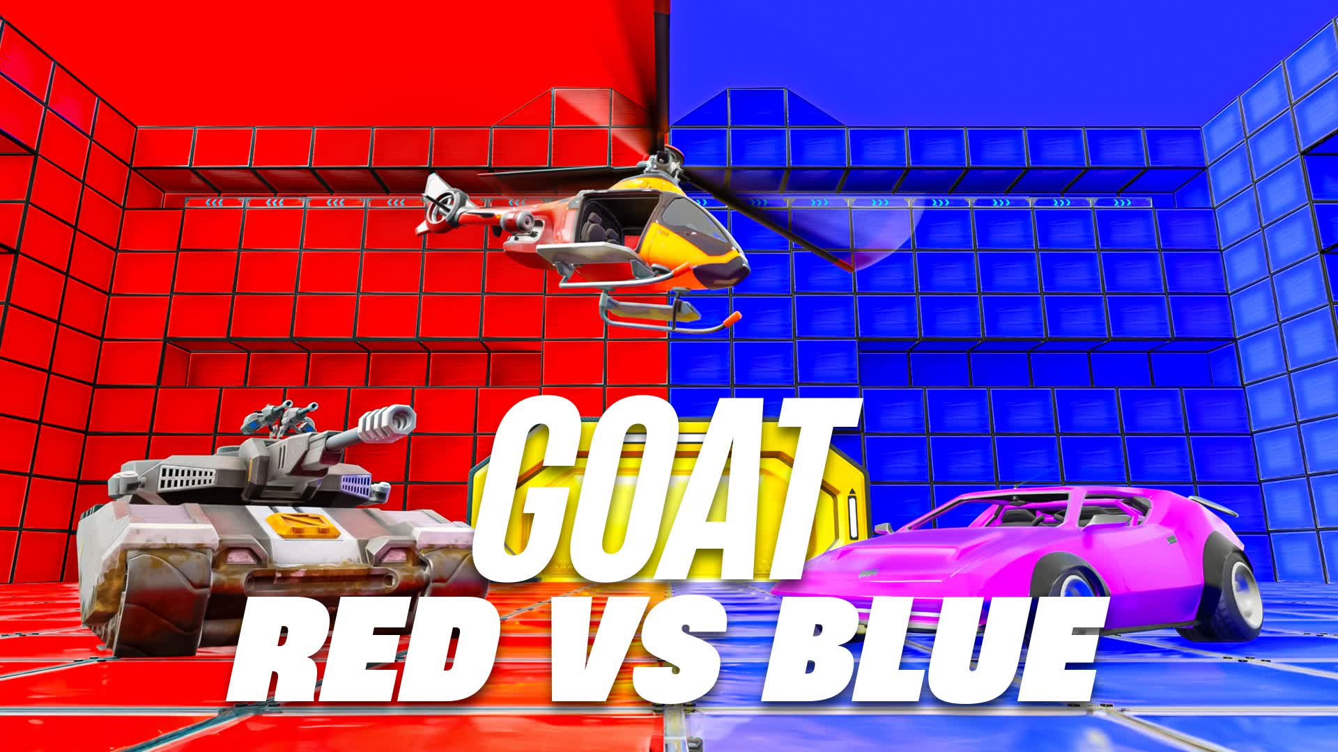 RED VS BLUE GOAT - Fortnite island 5932-3063-9619 by BoykaARO