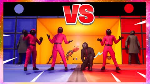 RED VS BLUE 🔴🔵 CRAZY SQUIDGAME
