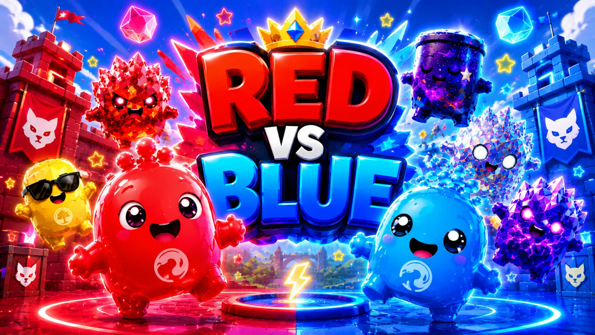 🌈 TOP RED VS BLUE COLOR CHAOS!
