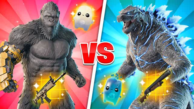 ULTRA Red Vs Blue 🔴🔵 GODZILLA VS KONG