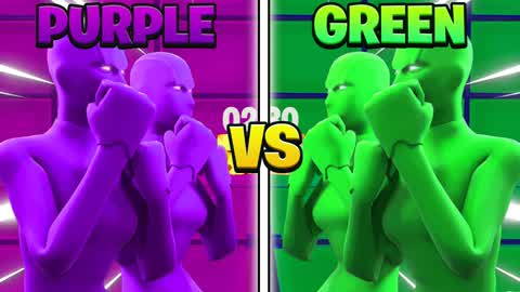 ULTIMATE GREEN VS PURPLE 🟢🟣