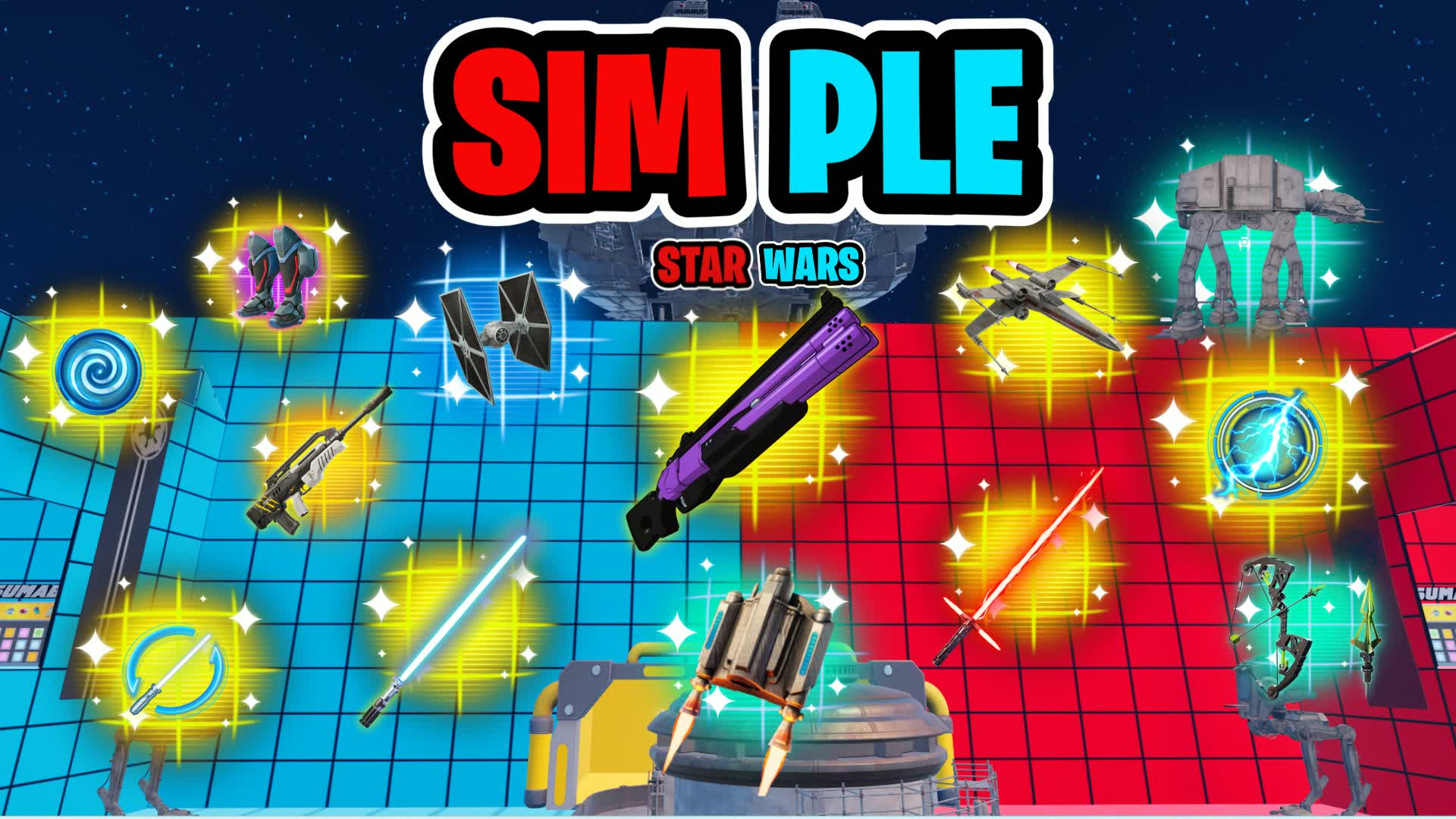 SIMPLE STAR WARS RED VS BLUE🔴🔵