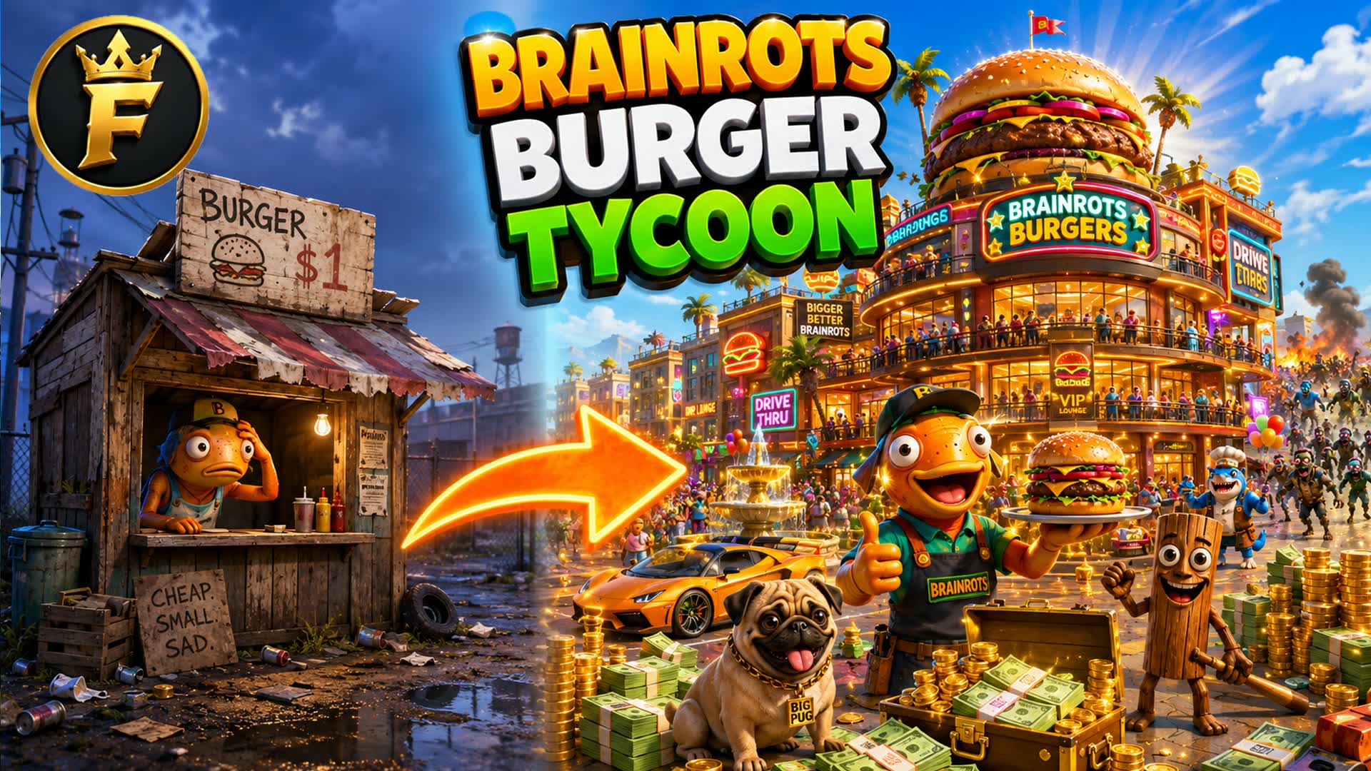 🍔Brainrots Burgers Tycoon🍔