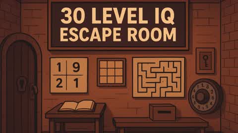 30 Level IQ Escape Room