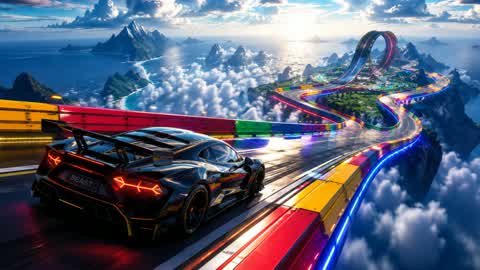 CAR GAME 🕹️ RUSH SUPER RAMP🔥