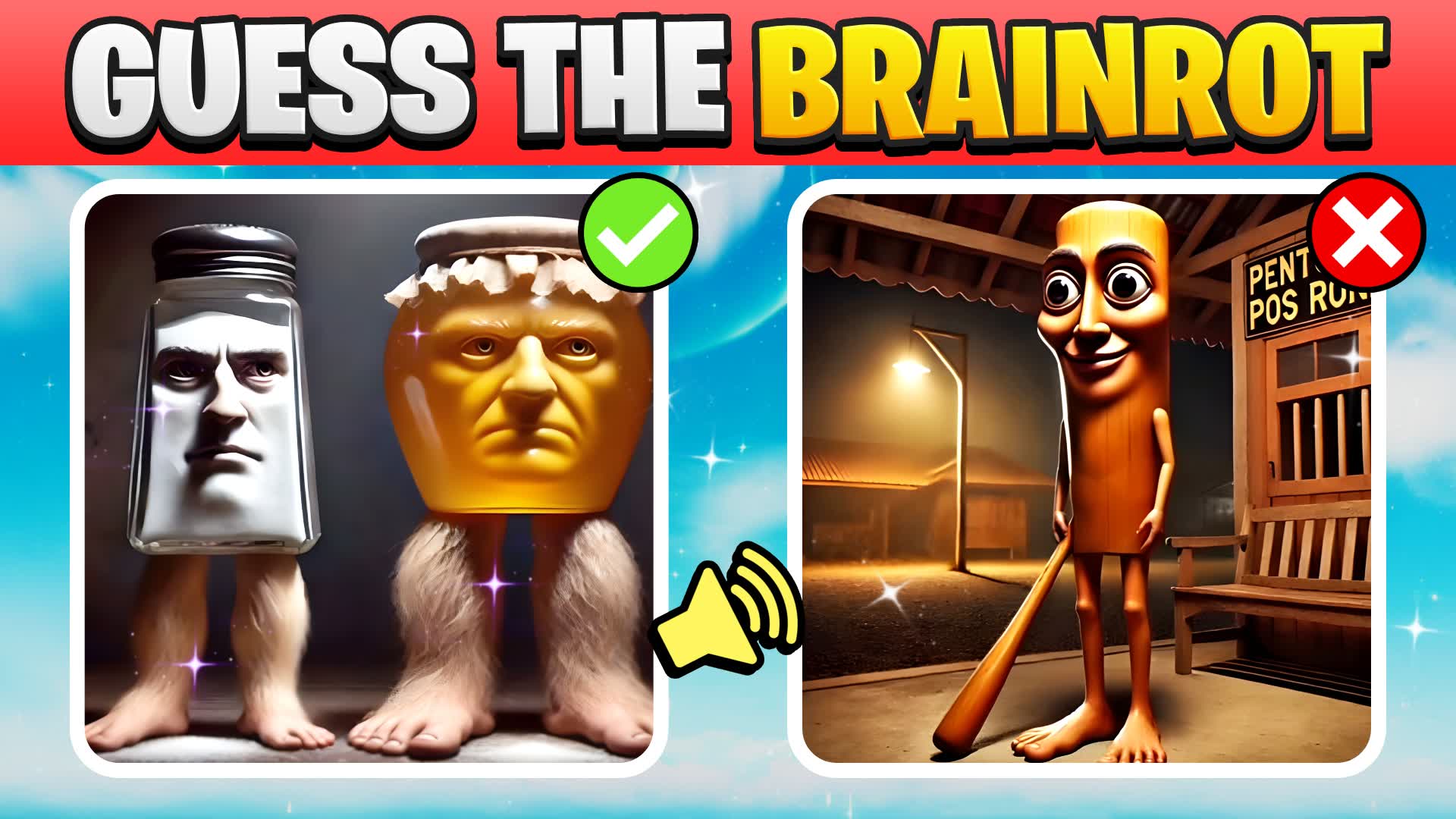 Mega Guess The Brainrot 🧠 Parkour 🔍