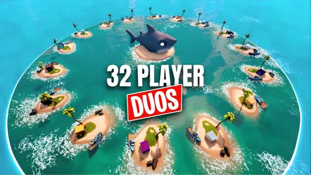 32 PLAYER DUO ZONE WARS 🦈