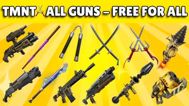 ULTIMATE TMNT All Weapons - Free For All