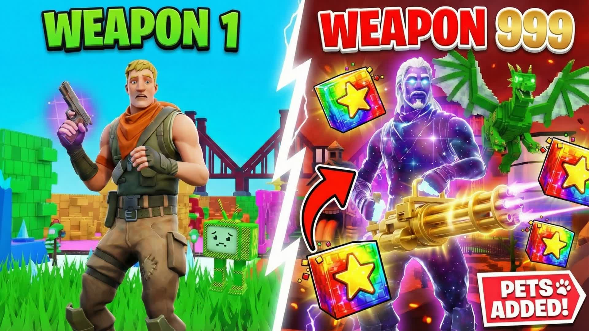 ⛏️LUCKY BLOCK BRAINROT GUN GAME