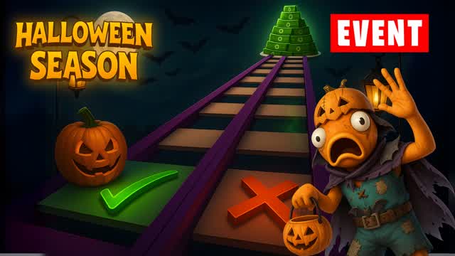 Impossible Glass Bridge 3🦑 [HALLOWEEN]