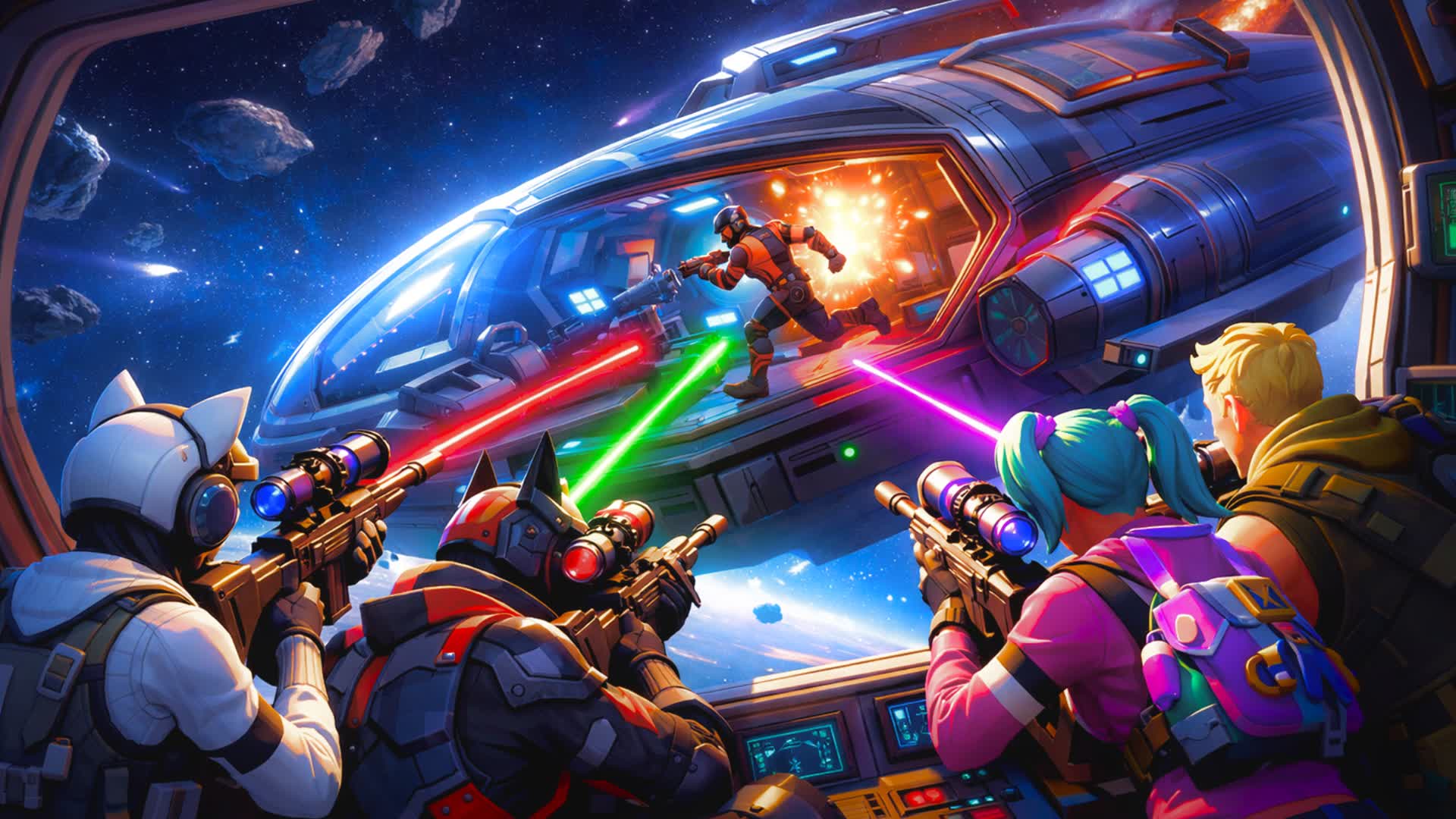 SNIPERS VS RUNNERS [SPACE]🎯🏃‍♀️🌌