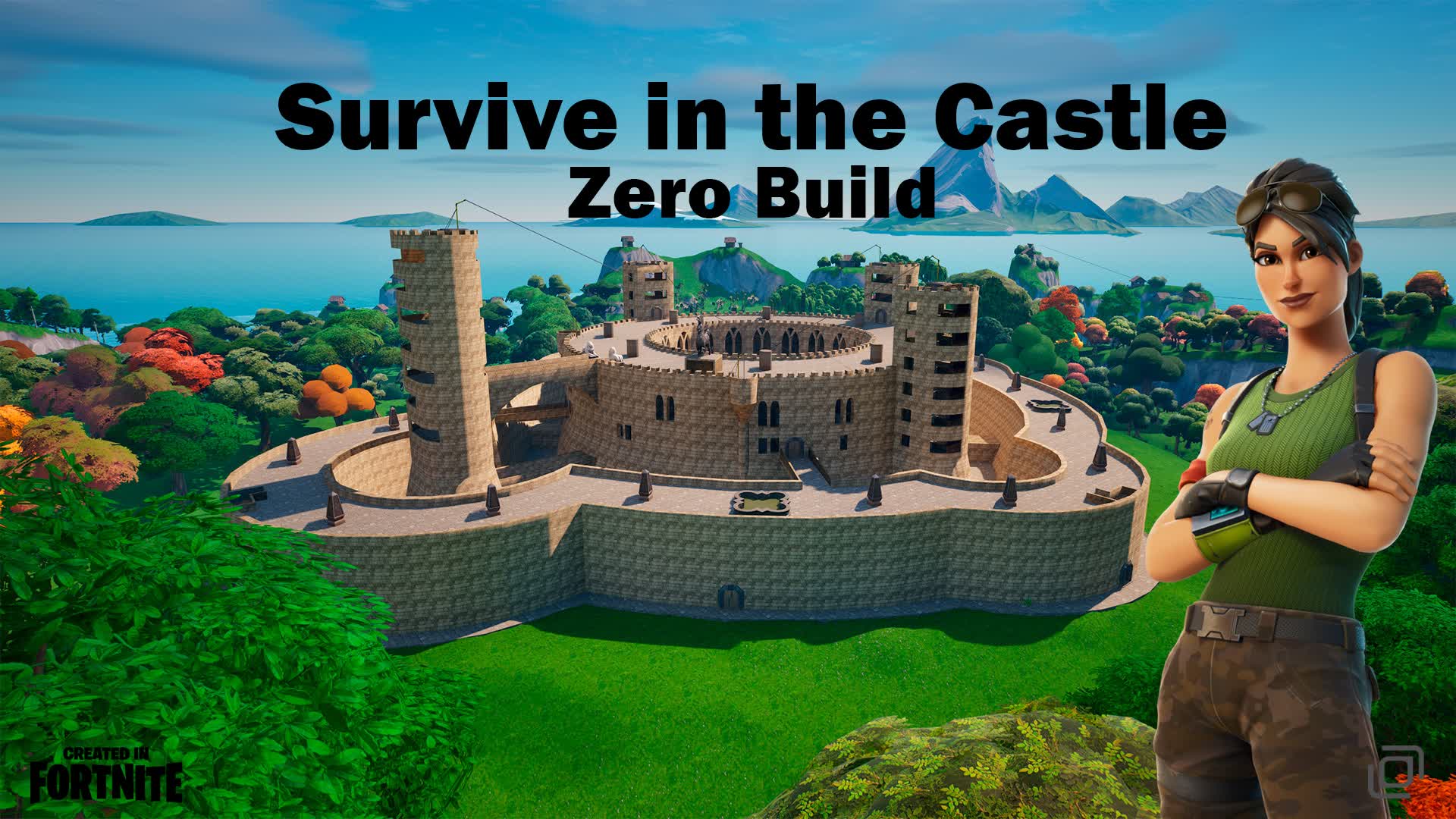 How To Build A Castle In Fortnite Save The World Survive in the Castle, Zero Build 0267-6005-1494 by joanot - Fortnite