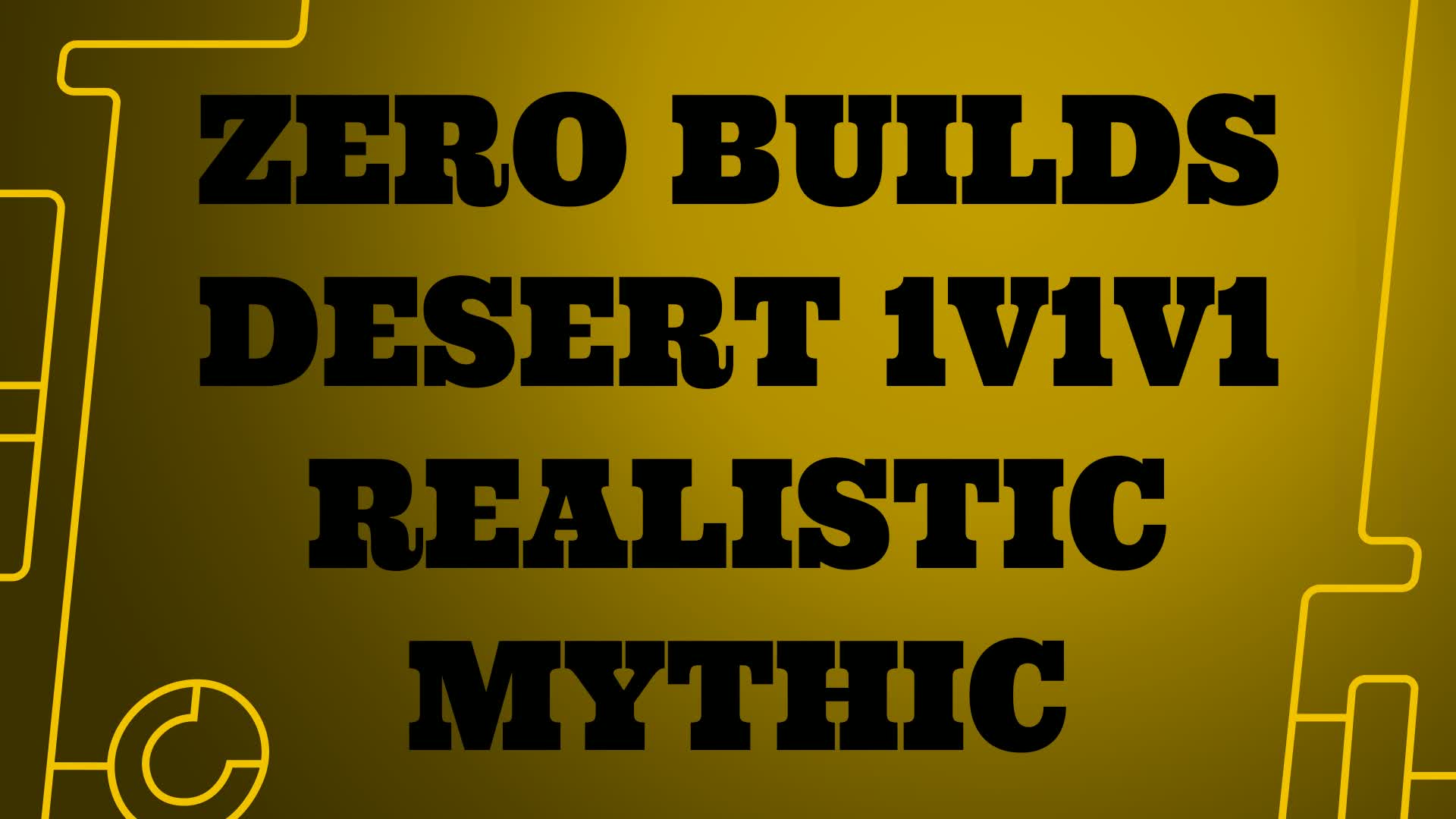 ZERO BUILDS DESERT 1V1V1 MYTHIC