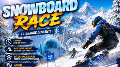 🏂 SNOWBOARDING: THE BIG DOWNHILL! ❄️