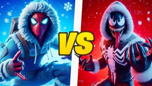 WINTER SPIDERMAN VS WINTER VENOM