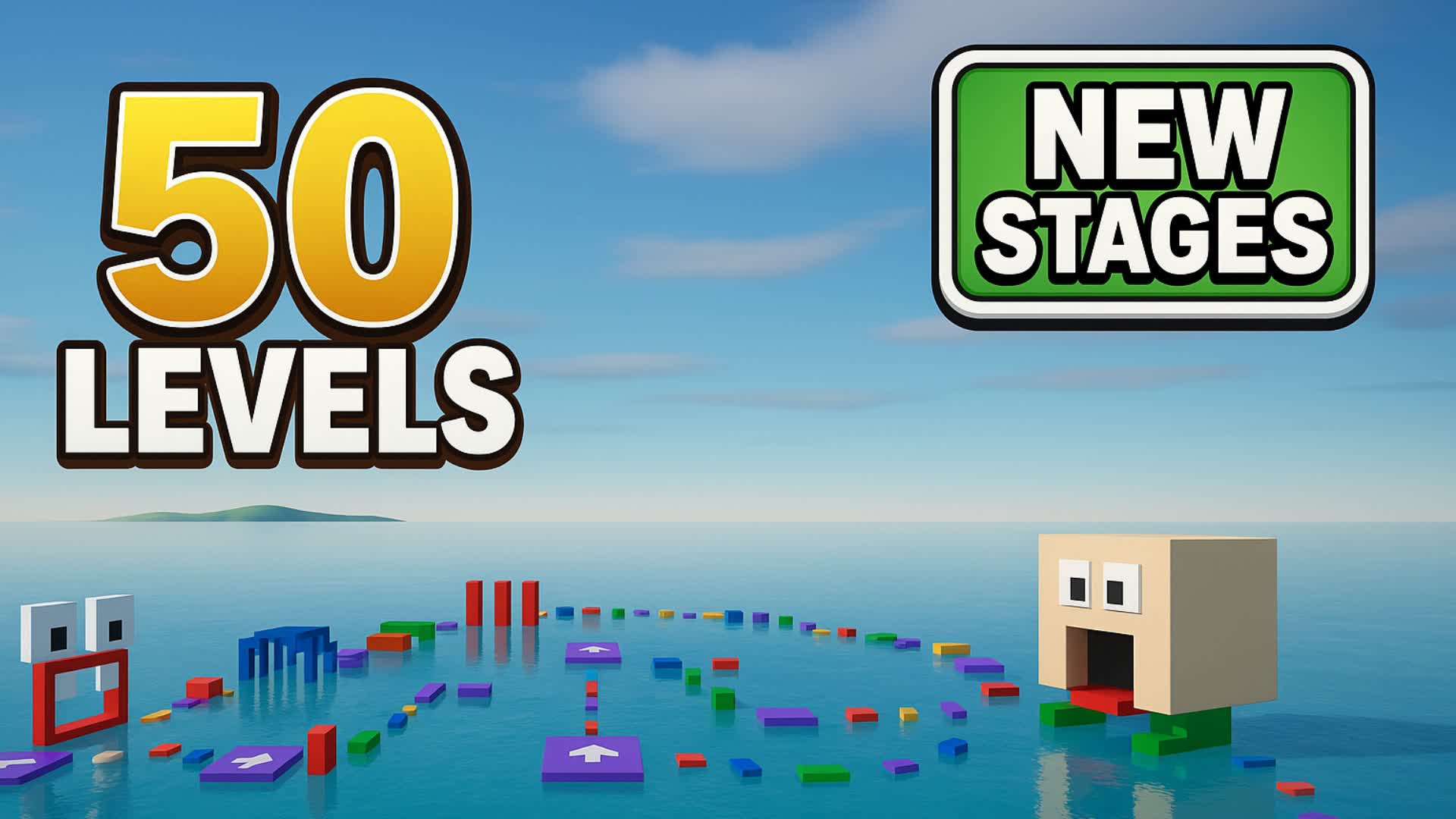 🌈 EASY FUN OBBY PARKOUR +50 LEVEL🌈