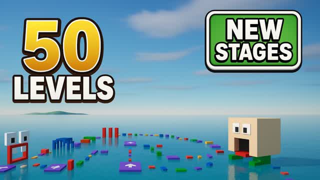 🌈 EASY FUN OBBY PARKOUR +50 LEVEL🌈