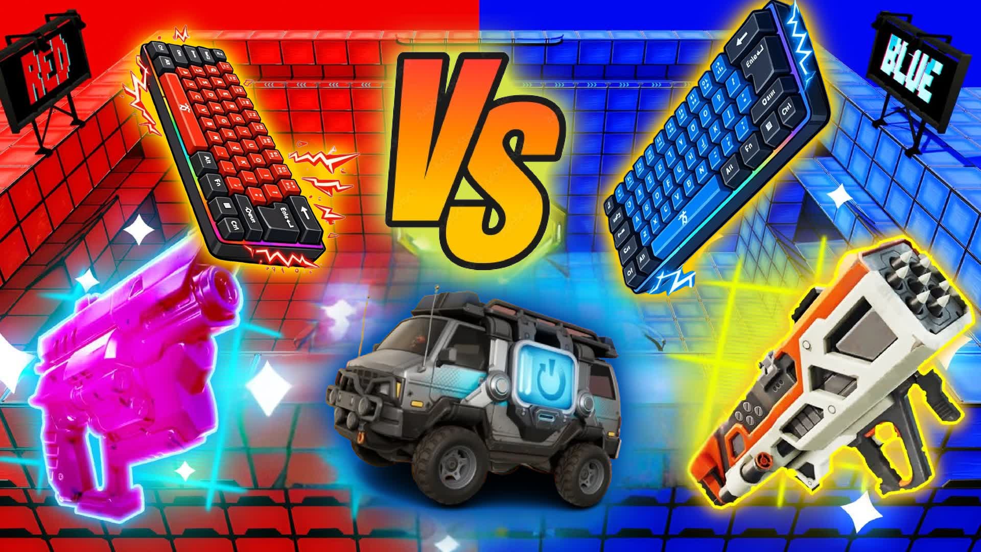 KEYBOARD RED VS BLUE🔴🔵