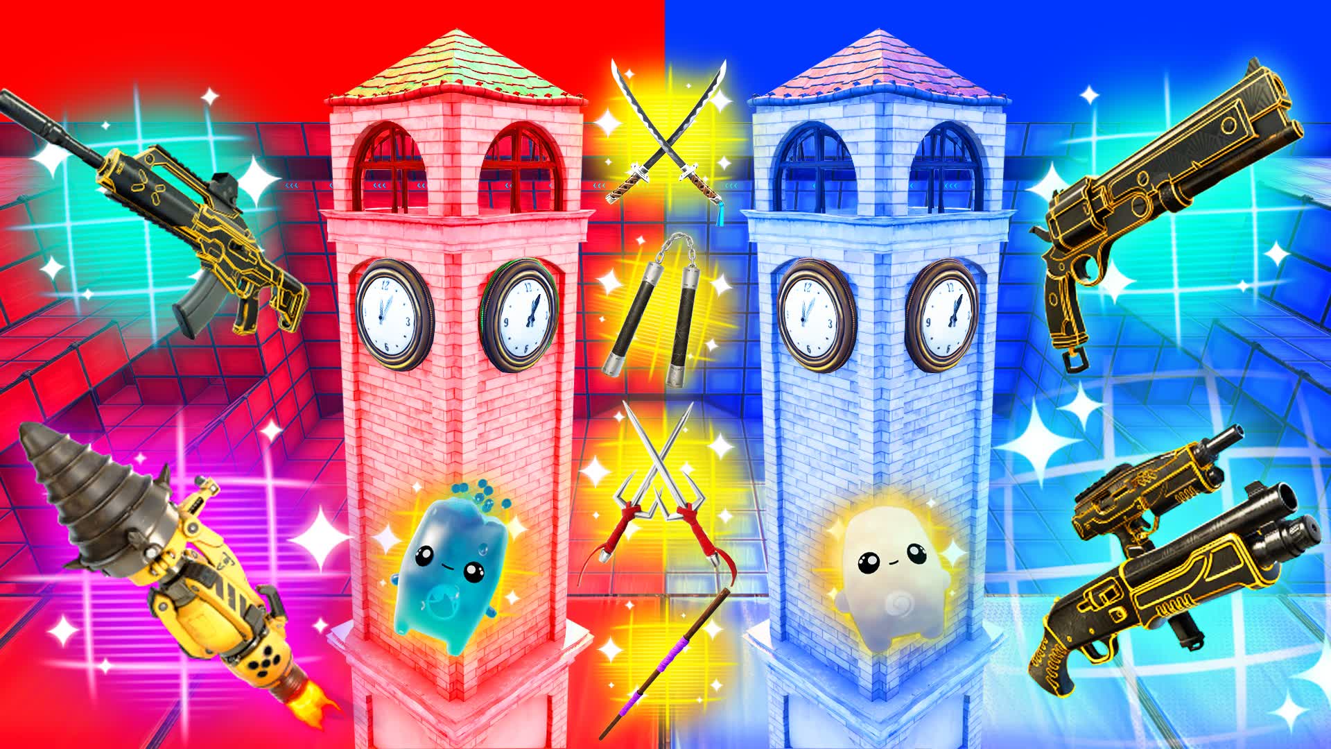 ULTIMATE TILTED TOWER RED VS BLUE 🔴🔵