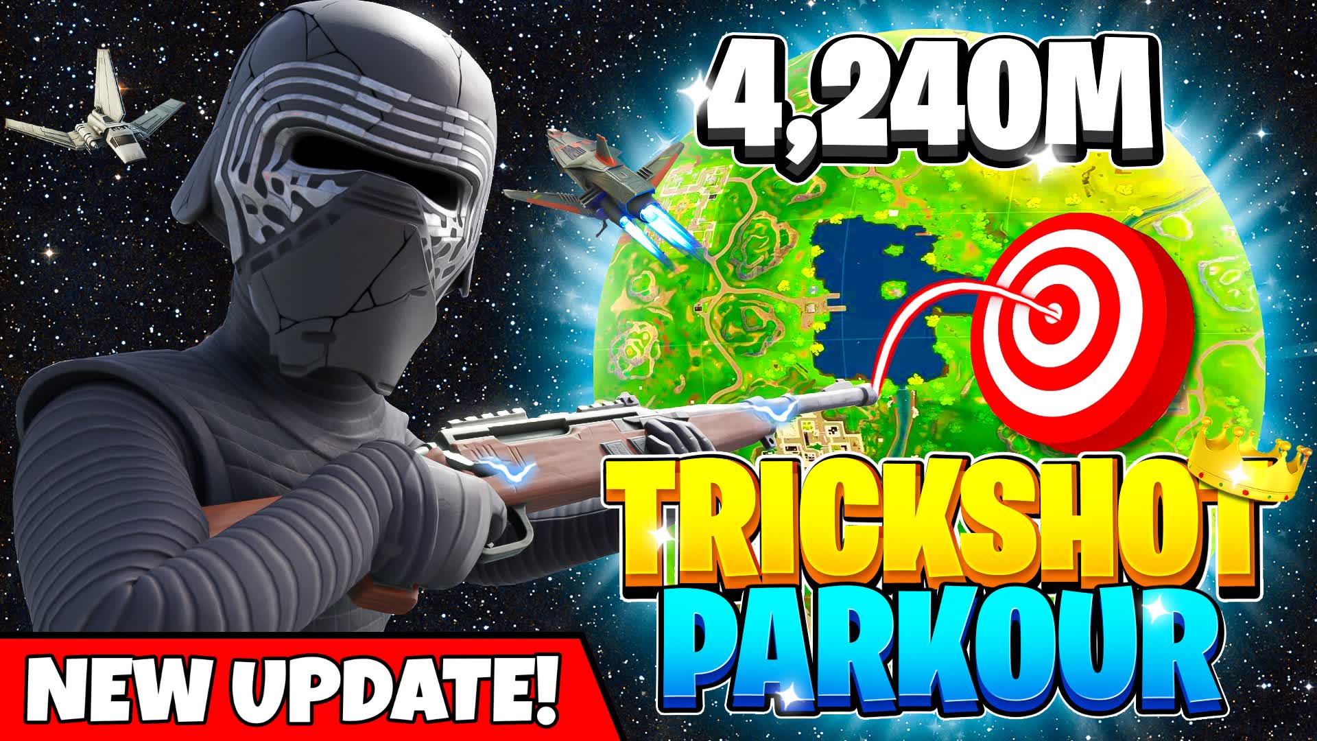 ⭐ GALACTIC TRICK SHOT PARKOUR 💫
