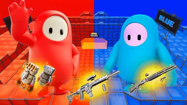 FALL GUYS RED VS BLUE 🔴🔵