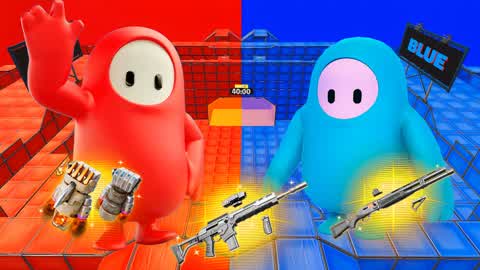 FALL GUYS RED VS BLUE 🔴🔵