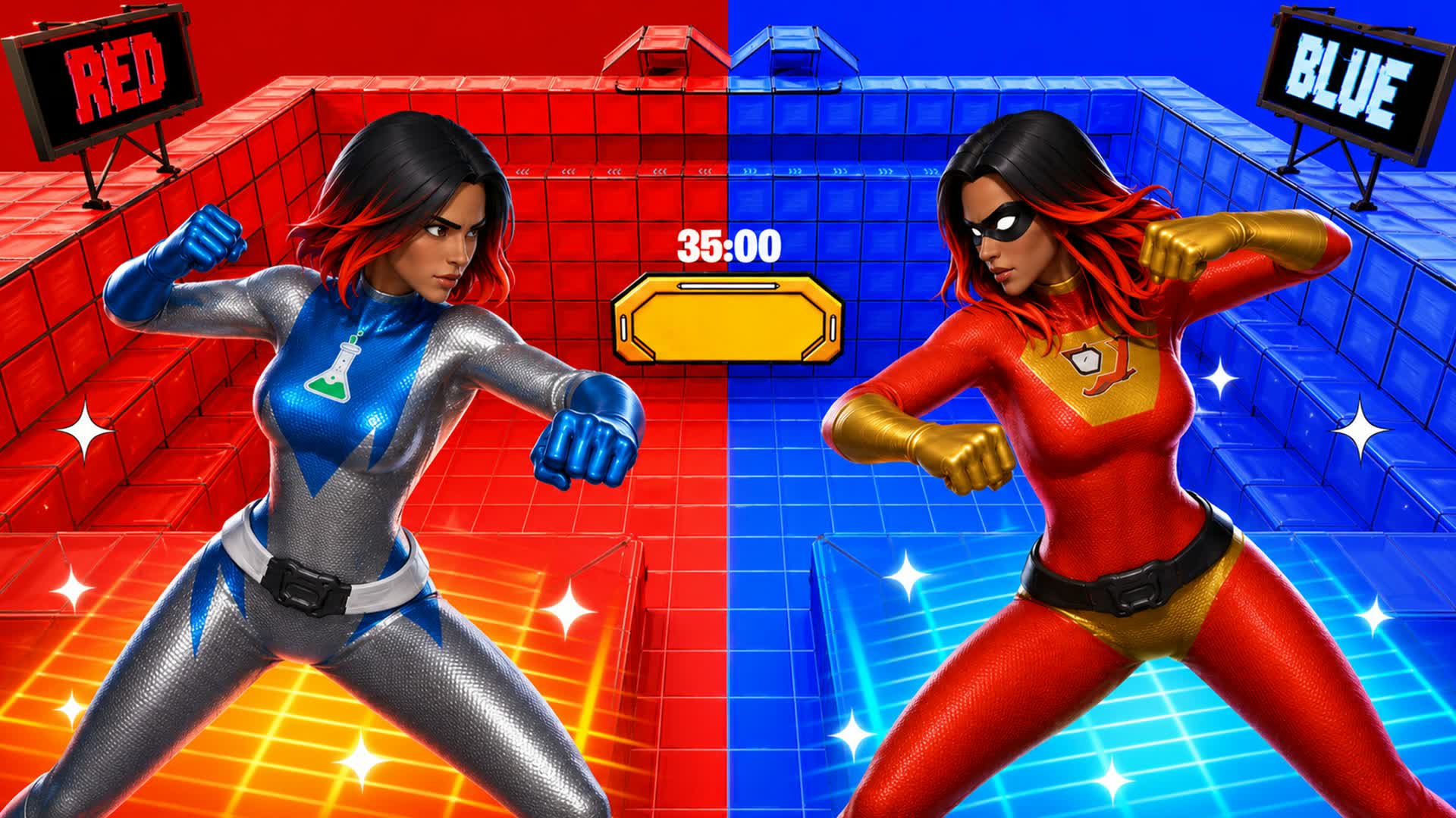 SUPER RED VS BLUE HERO 🔴🔵 MEDALLIONS ⭐
