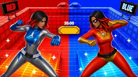 SUPER RED VS BLUE HERO 🔴🔵 MEDALLIONS ⭐