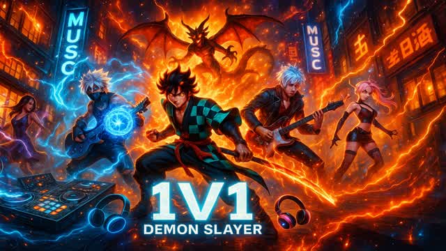 NEW 1V1 - MUSIC DEMON SLAYER