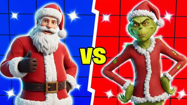 SANTA VS GRINCH RED VS BLUE 🔴🔵 TMNT ⭐