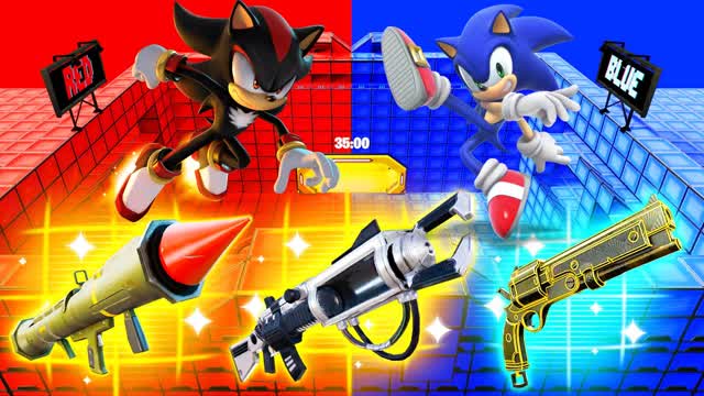 SONIC VS SHADOW - RED VS BLUE 🔴🔵
